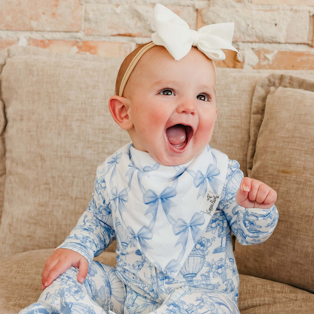 Copper Pearl Baby Bandana Bib 4-Pack Set |  Vintage Carnival