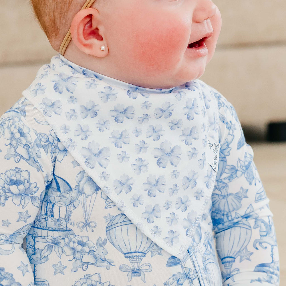 Copper Pearl Baby Bandana Bib 4-Pack Set |  Vintage Carnival