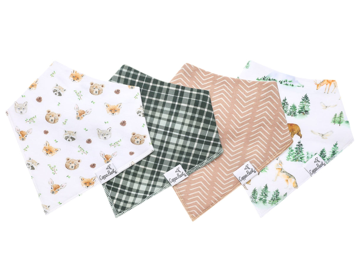 Copper Pearl Baby Bandana Bib 4-pack Set | Wilder