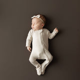 Kyte Bamboo Zippered Footie | Bisque