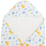 Caden Lane Bubble Duckies Bamboo Hooded Towel | Blue
