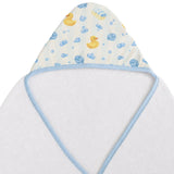 Caden Lane Bubble Duckies Bamboo Hooded Towel | Blue