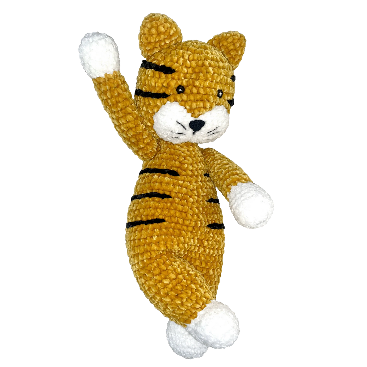 Zubels Sully The Tiger Chenille Crochet Plush Toy
