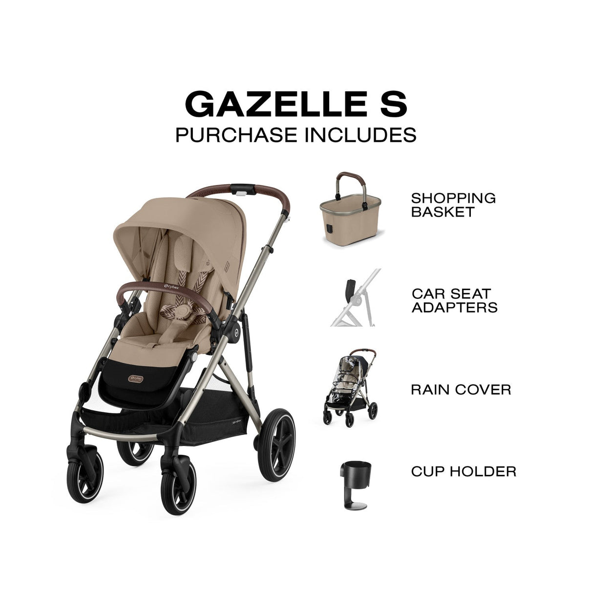 Cybex Gazelle S Single to Double All-in-One Stroller | In Store Exclusive