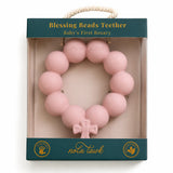 Nola Tawk Pink Blessing Beads Natural Rubber Teether and Bath Toy