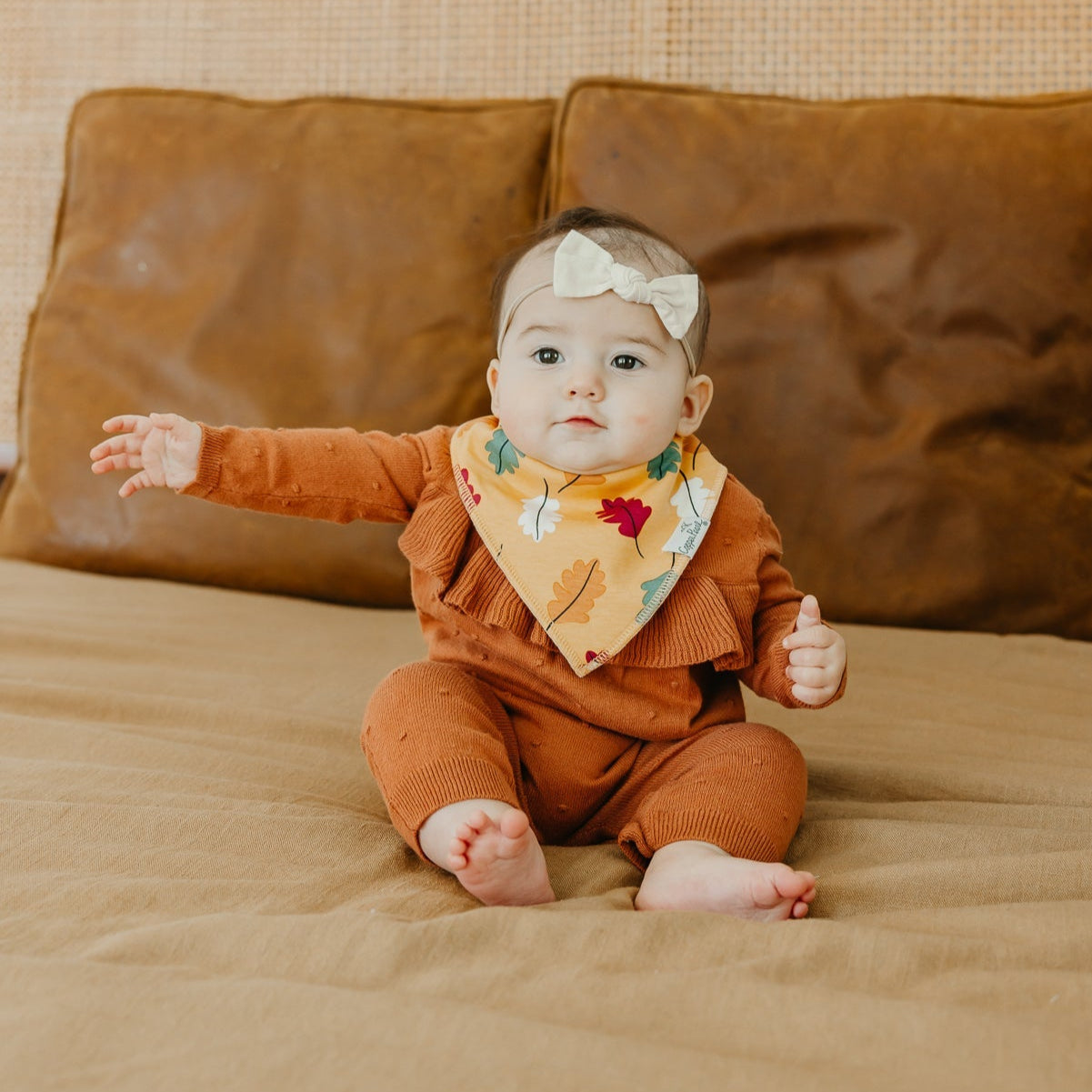 Copper Pearl Baby Bandana Bib 4-Pack Set |  Karver