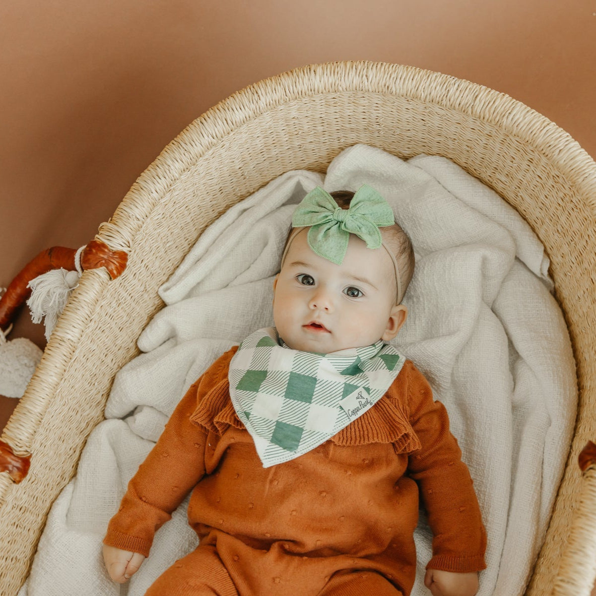 Copper Pearl Baby Bandana Bib 4-Pack Set |  Karver