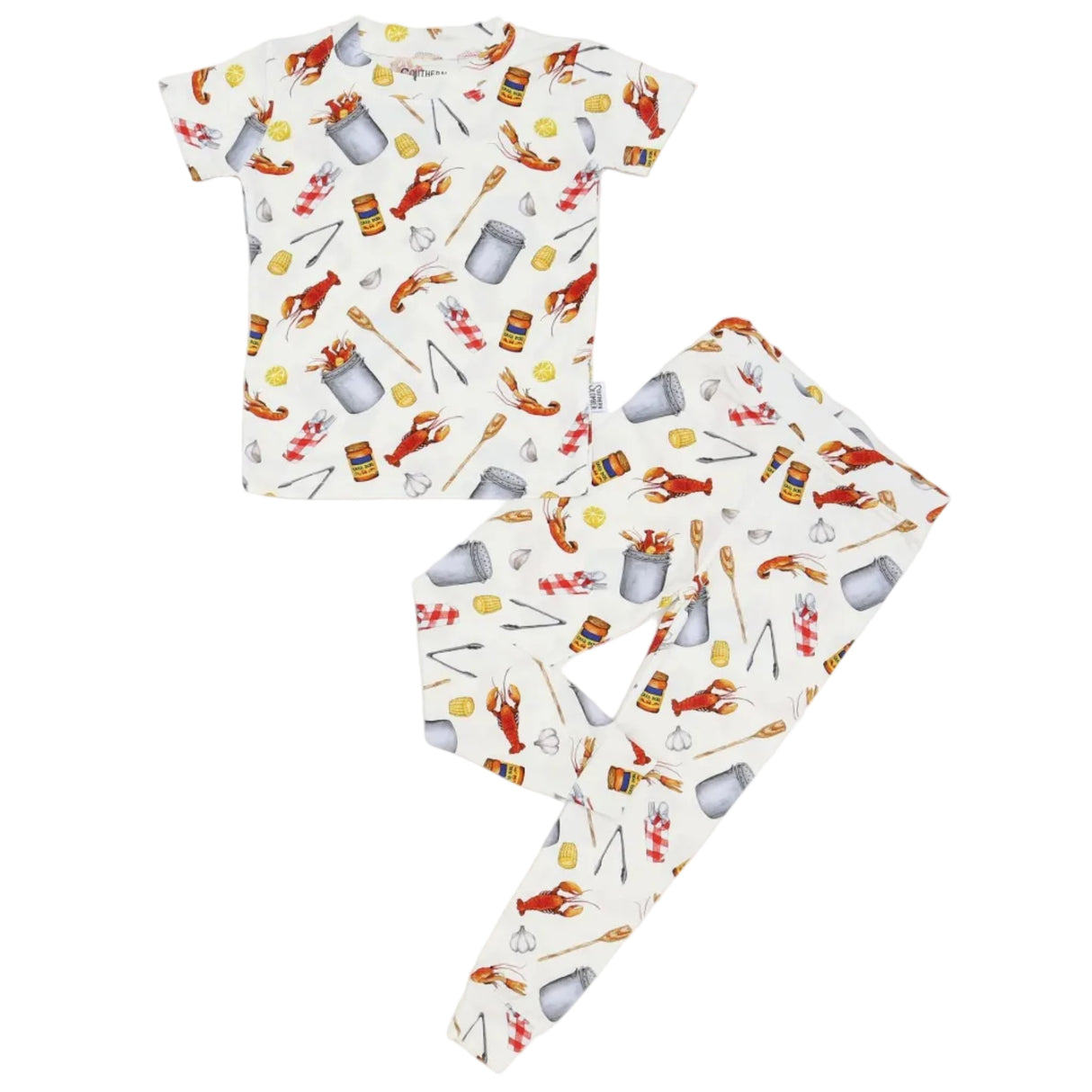 Southern Slumber Crawfish Boil 2-Piece Bamboo Pajama Set