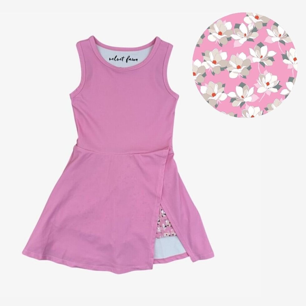 Velvet Fawn Sunset Sorbet Southern Bloom Maren UPF 50+ Performance Dress