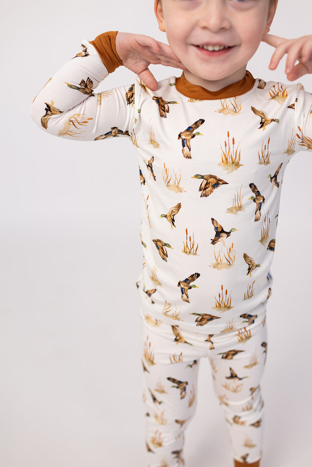 Ducks 2-Piece Bamboo Pajama Set