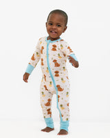 Pearls & Pelicans Southern Beaus Bamboo Zip Up Pajamas