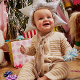 Magnetic Me Chenille Cream Sweater Romper