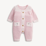 Magnetic Me Chenille Pink Sweater Romper