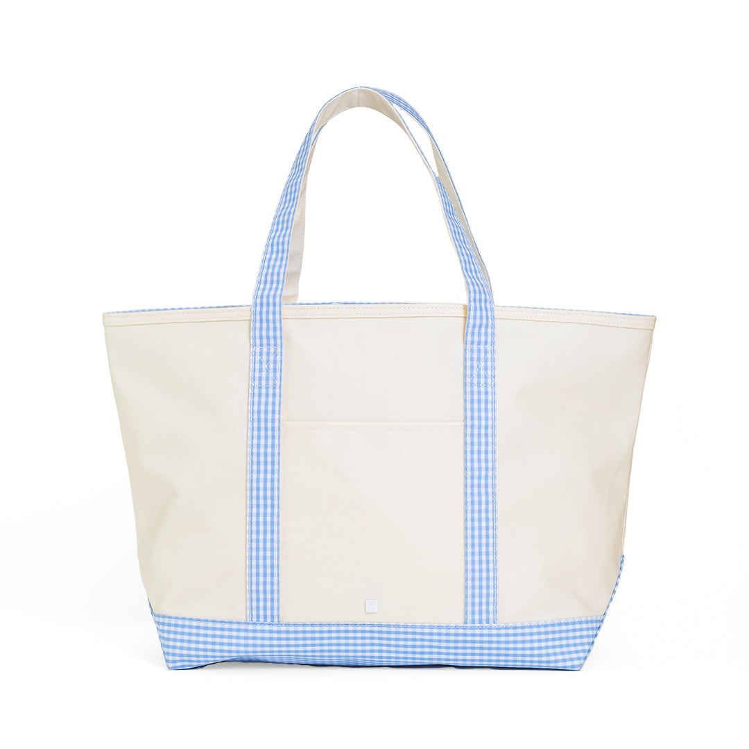 TRVL Design Maxi Tote Coated Canvas Large Natural | Sky Trim