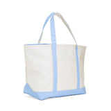 TRVL Design Maxi Tote Coated Canvas Large Natural | Sky Trim