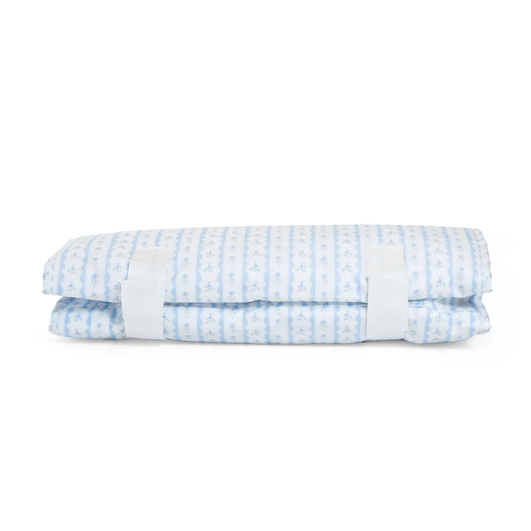 TRVL Design Rest Up Coated Nap Mat with Pillow | Ribbon Floral Pink