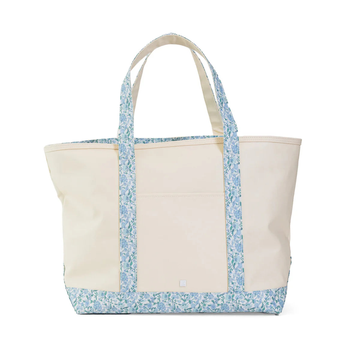TRVL Design Maxi Tote Coated Canvas Large Natural | Hamptons Floral