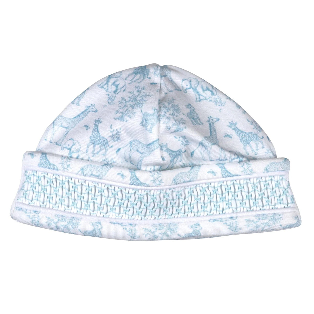 Baby Loren Blue Baby Safari Hand Smock Beanie