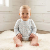 Baby Loren Blue Baby Safari Hand Smock Bubble