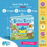 Action Songs Ditty Bird Musical Board Book | USB-C Rechargeable
