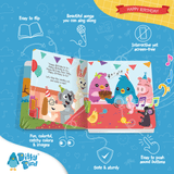Happy Birthday Ditty Bird Musical Board Book | USB-C Rechargeable