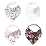 Copper Pearl Baby Bandana Bib 4-pack Set | Dot
