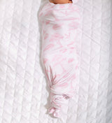 Pearls & Pelicans Pink Bayou Toile Bamboo Swaddle
