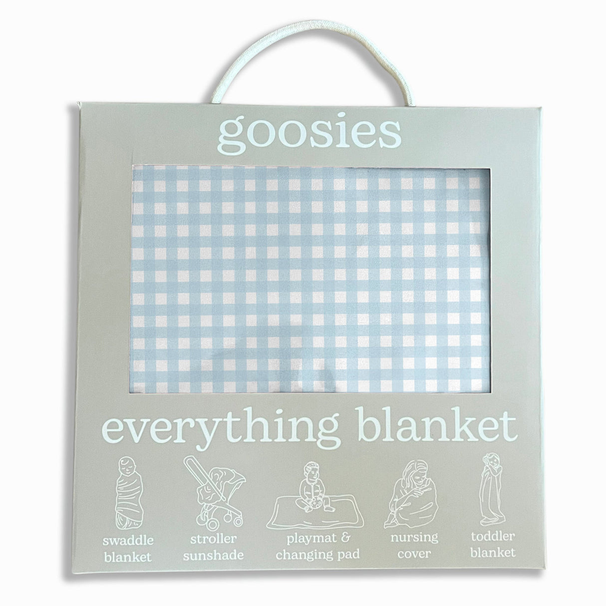 Gingham Cottage Blue Bamboo Everything Blanket