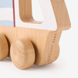 Elegant Baby Wooden Push Sail Boat Heirloom Toy
