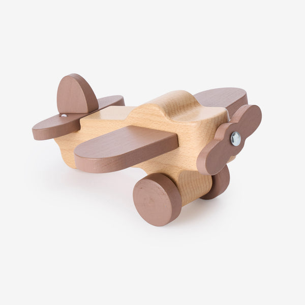 Wooden Push Airplane Heirloom Toy