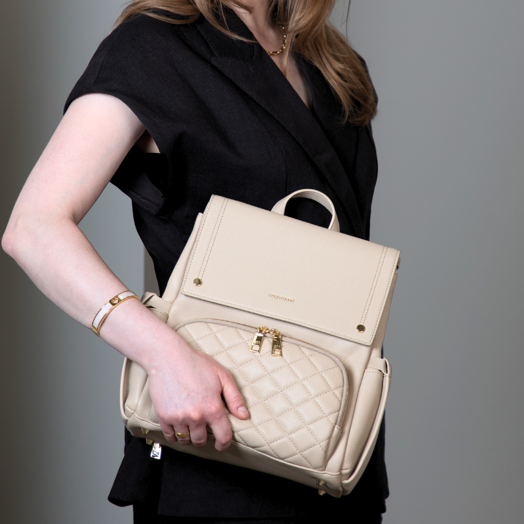 Enya Mond Lunette Vegan Leather Parenting Bag