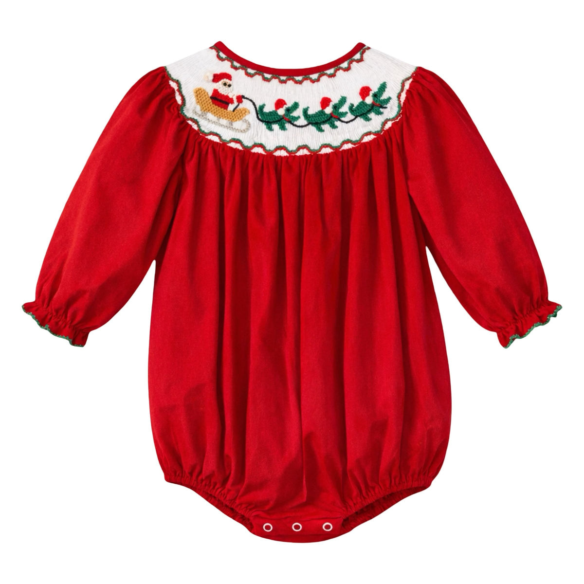 Cajun Cord Santa Smock Bishop Bubble