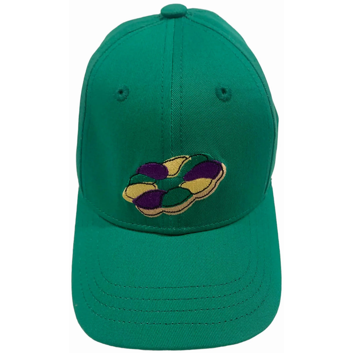 Lulu Bebe Mardi Gras Green King Cake Cap
