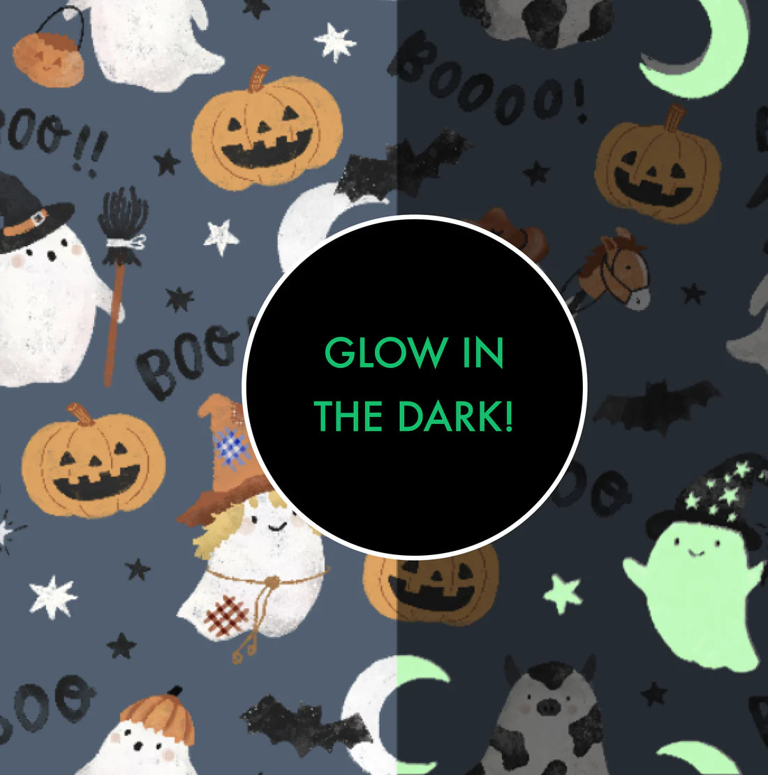 Angel Dear Costumed Ghosts Glow in the Dark Long Sleeve Loungewear Set