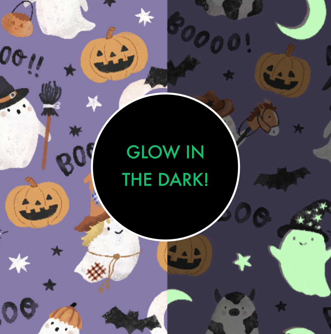 Angel Dear Costumed Ghosts Glow in the Dark Long Sleeve Loungewear Set