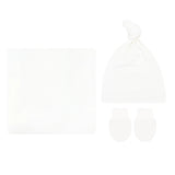Lou Lou and Company Finley RIbbed Newborn Hat|Swaddle|Mitt Bundle