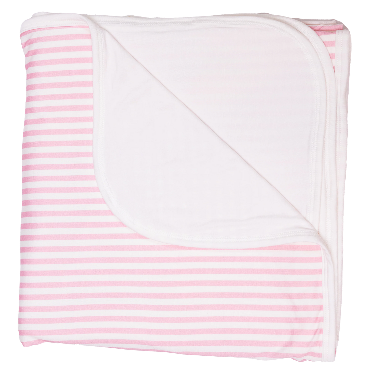 Uptown Baby Bamboo Cabana Stripe Blanket | Pink Mini Stripe
