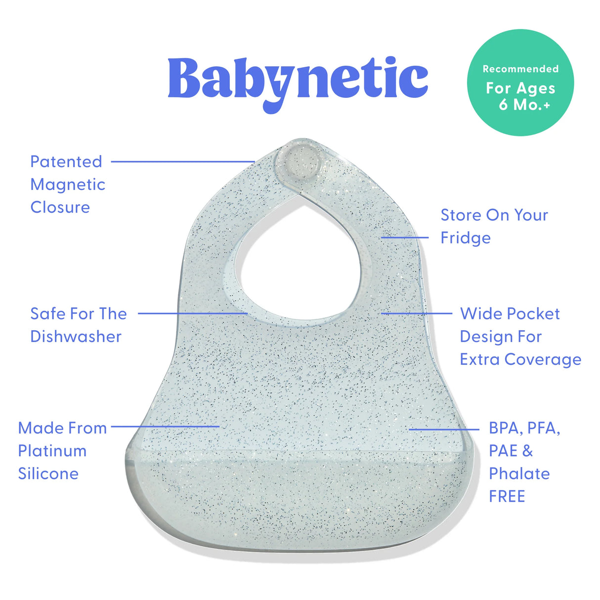 Babynetic Magnetic Silicone Bib | Sugar Jelly