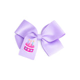 Birthday Cake Hair Bow | Purple