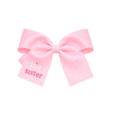 Bits & Bows Big Sister Hair Bow | Pink
