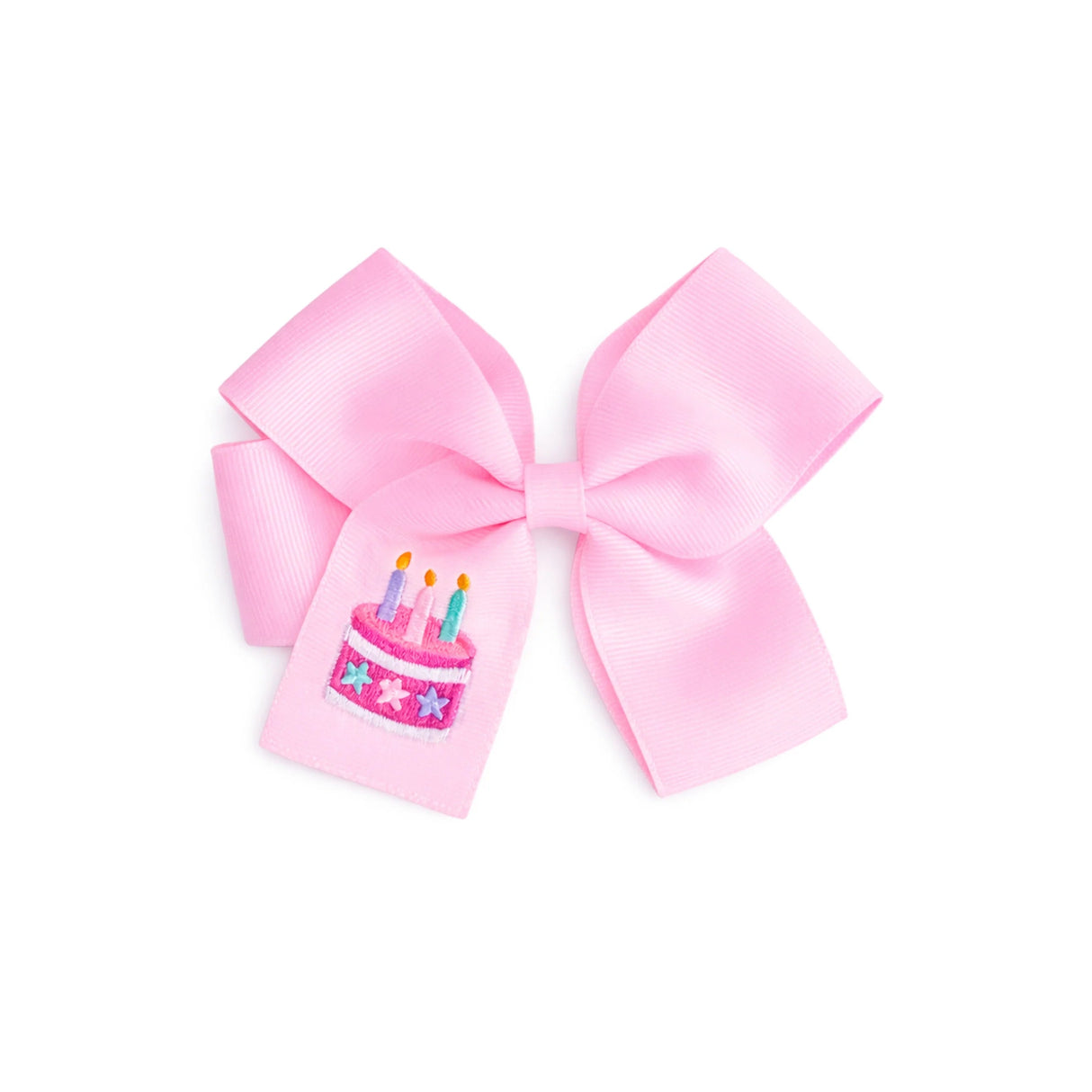 Bits & Bows Birthday Cake Hair Bow | Pink
