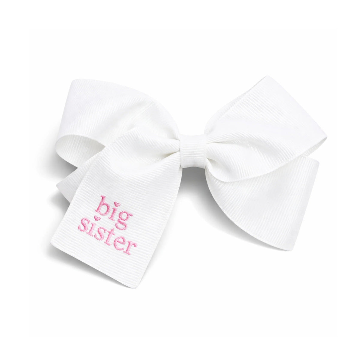 Bits & Bows Big SIster Hair Bow | White