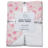 Caden Lane Butterflies Bamboo Hooded Towel