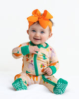 Pearls & Pelicans Zoo Mardi Gras Bamboo Zip-Up Pajamas