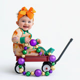 Pearls & Pelicans Zoo Mardi Gras Bamboo Zip-Up Pajamas