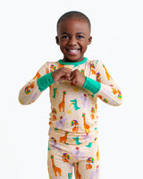 Pearls & Pelicans Zoo Mardi Gras Bamboo Two-Piece Pajamas