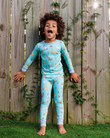 Pearls & Pelicans Pooh On The Bayou Bamboo Long Sleeve Two-Piece Pajamas