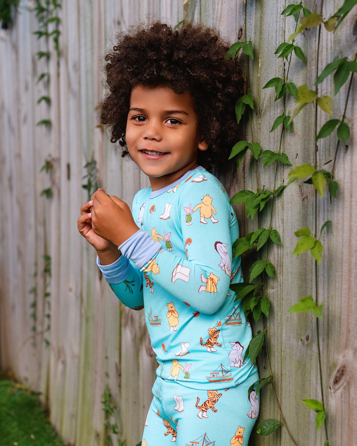 Pearls & Pelicans Pooh On The Bayou Bamboo Long Sleeve Two-Piece Pajamas