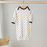 Nola Tawk Black and Gold Fleur de Lis Organic Cotton Pajamas