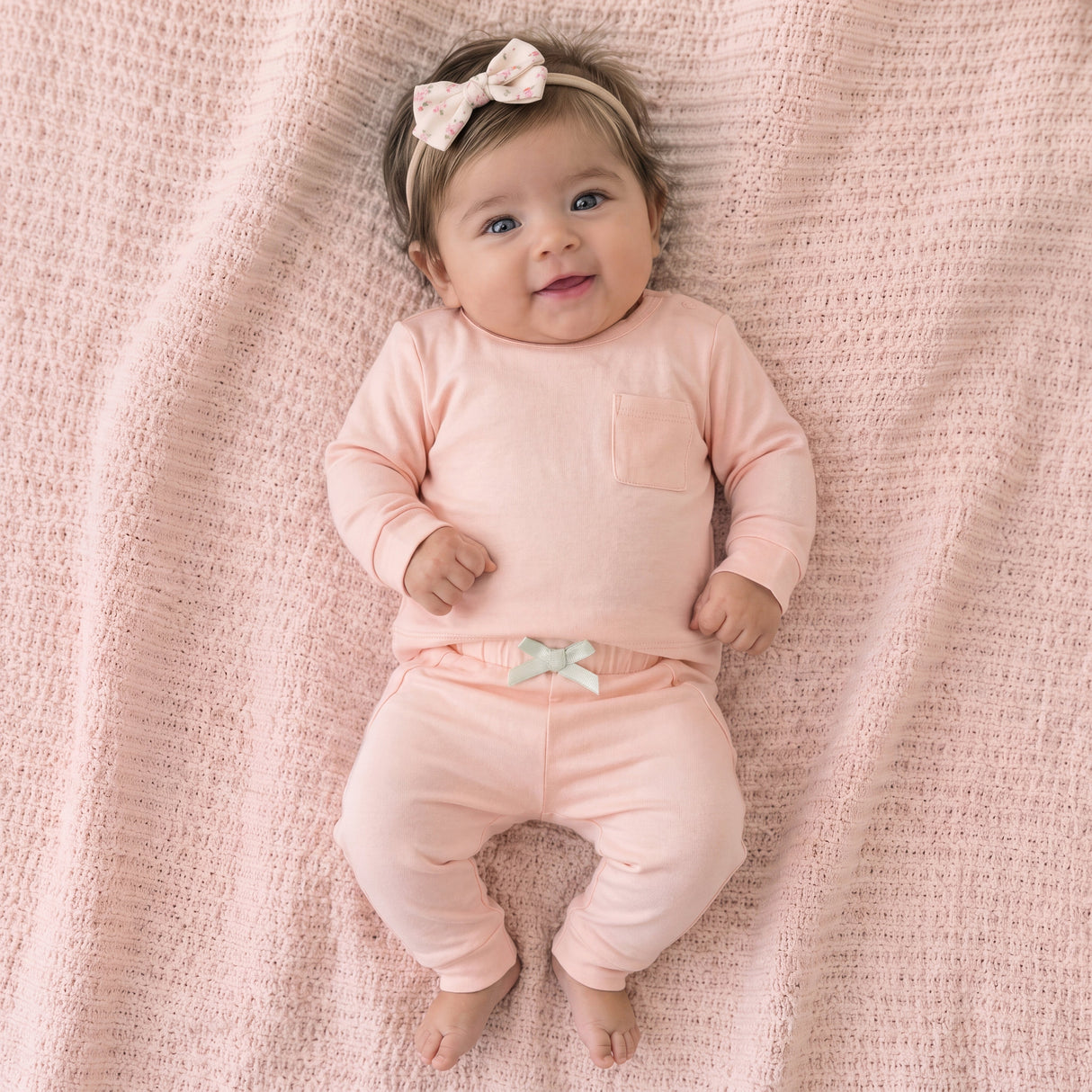 Sugar + Maple Bamboo Two-Piece Jogger Set | Light Pink